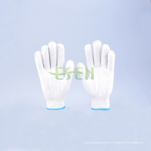 7 Pins Algodón blanco natural para la construcción, guantes de algodón de punto de invierno